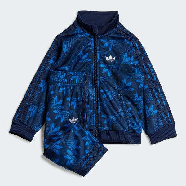 Azul Conjunto Deportivo Firebird Monogram AOP Kids