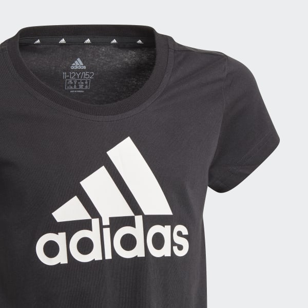 Black adidas Essentials Tee