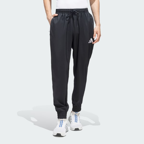 Black Stanford Tapered Cuff Pants