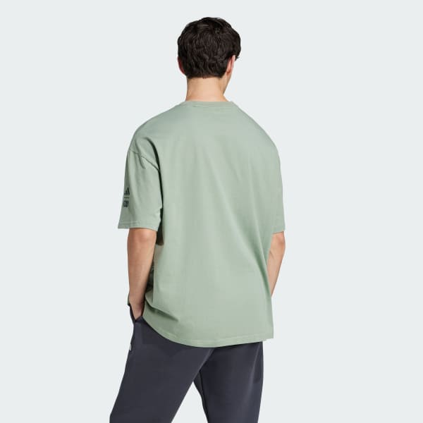 Green ADIDAS STAR WARS THE MANDALORIAN T-SHIRT LOOSE FIT