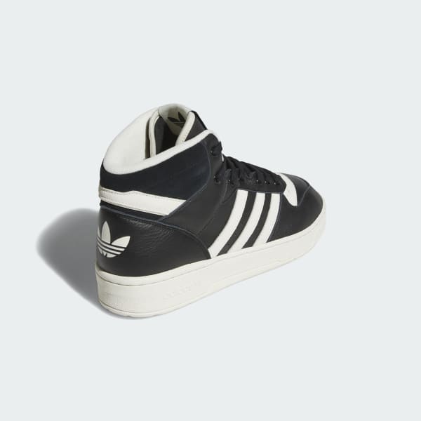 Adidas black mid tops sales