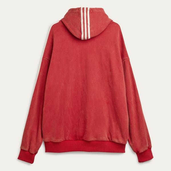 adidas by Avavav Shoulderless Hoodie - Red | Free Shipping