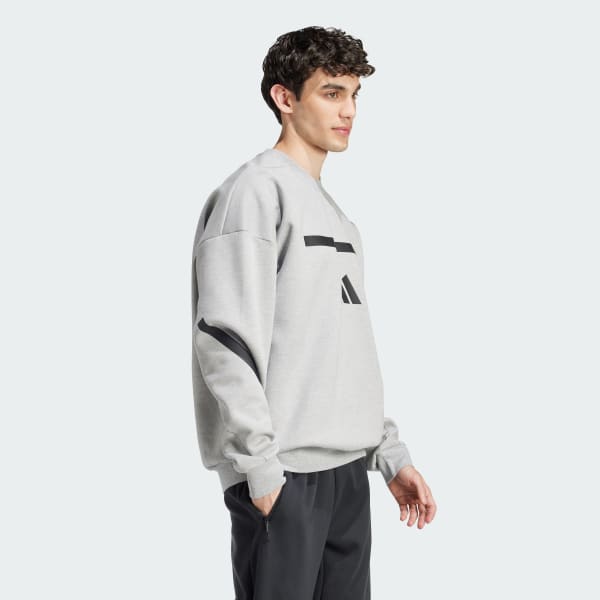 adidas New adidas Z.N.E. Sweatshirt Grey Free Shipping with adiClub adidas US