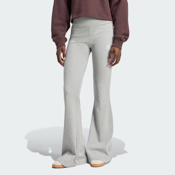 Γκρι Essentials Rib Flared Leggings