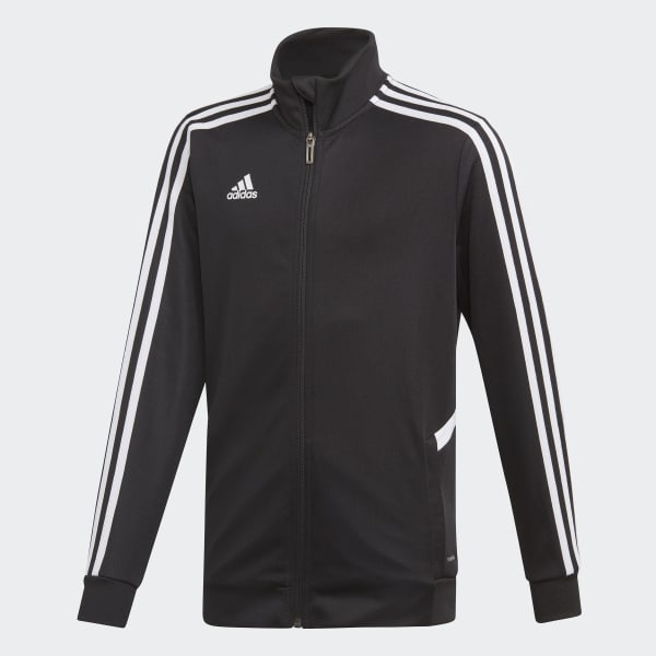 adidas track jacket white and black