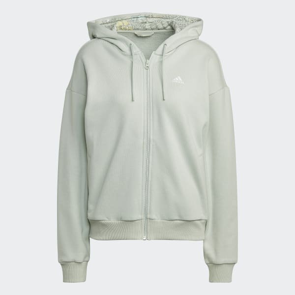 Gron Essentials Multi-Color Logo Full-Zip Loose Fit hættetrøje SX119