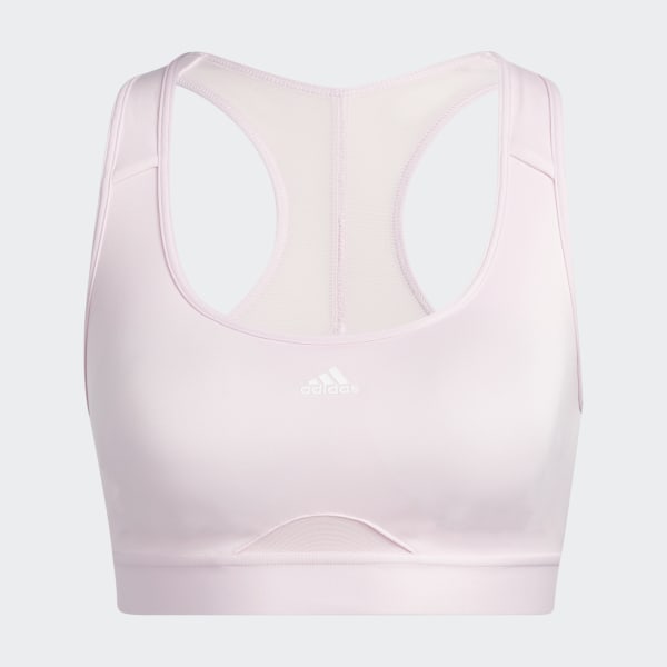 adidas Powerreact Training Medium-Support Bra Pink adidas Vietnam