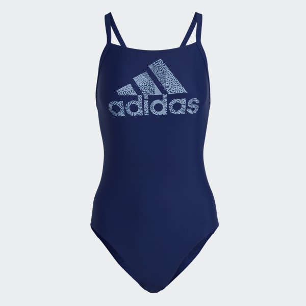 Blue Big Logo Swimsuit