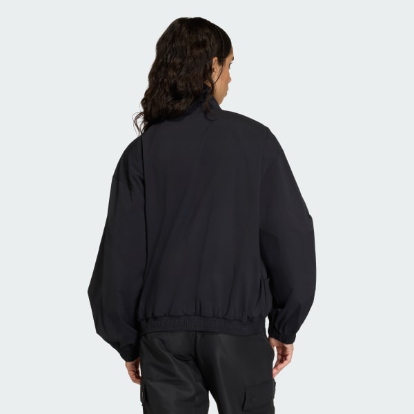 Black 에센셜 우븐 윈드브레이커