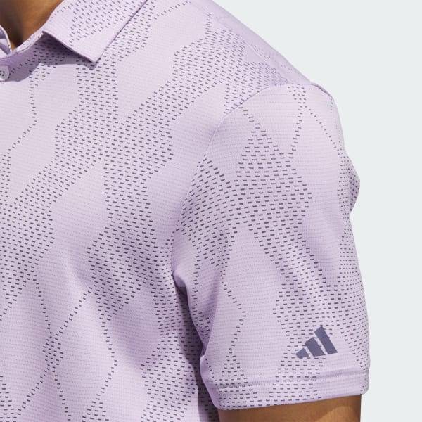 holy2943★ adidas Ultimate365 Micro Texture Polo Shirt - Purple | Free