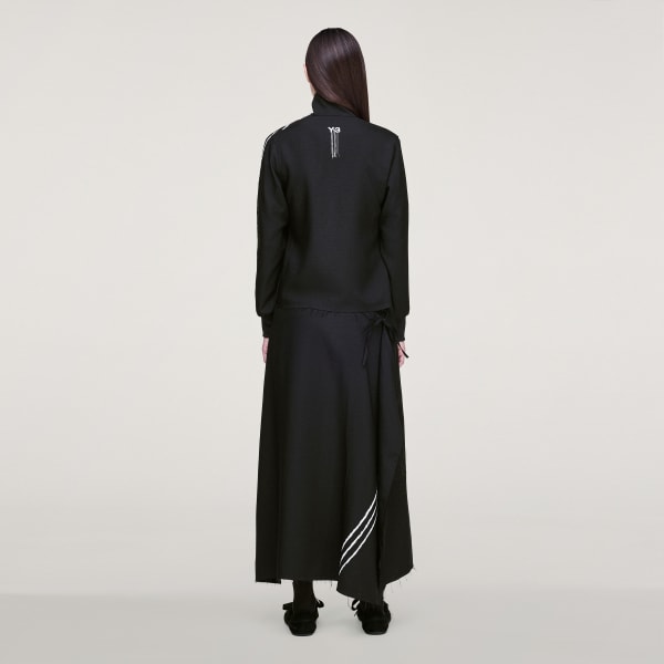 Μαύρο ΖΑΚΕΤΑ Y-3 SPORT UNIFORM RAW CUT 3 STRIPES