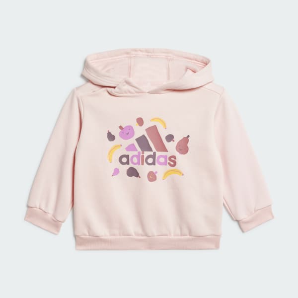 Pink Essentials Allover Print Jogger Set Kids