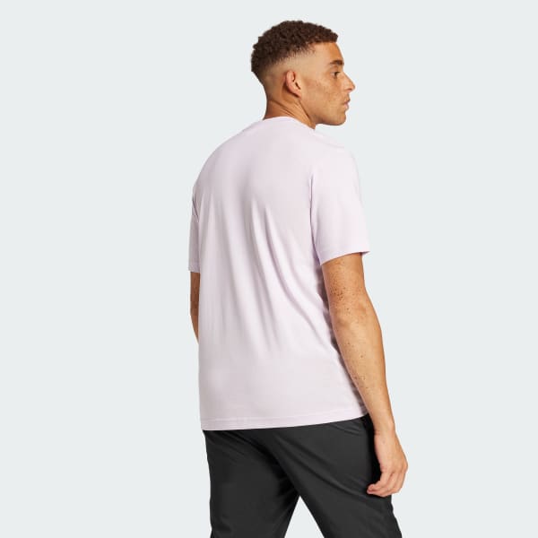 Paars Essentials Small Logo Single Jersey T-shirt