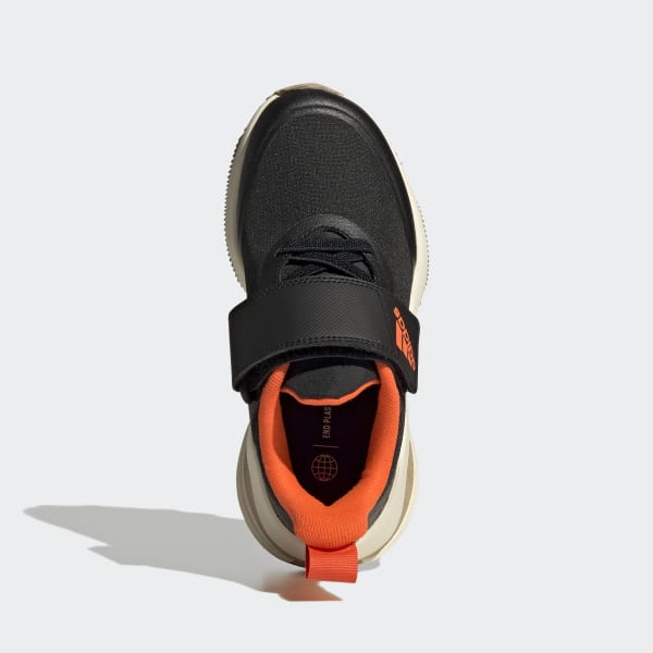 Black FortaRun All-Terrain Cloudfoam Sport Running Elastic Lace and Top Strap Shoes