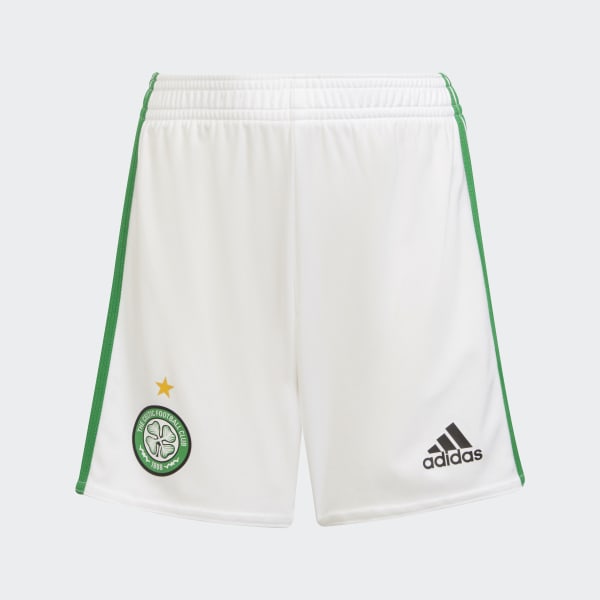 White adidas Celtic FC 21/22 Home Mini Kit