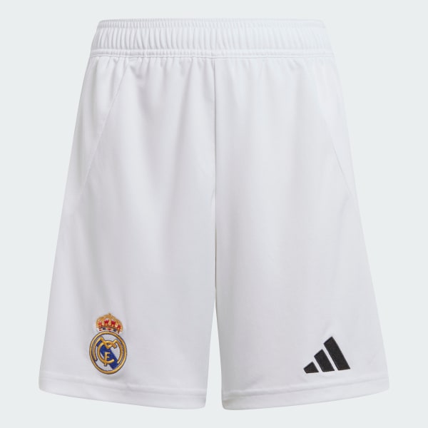 Weiss Real Madrid 24/25 Kids Heimshorts