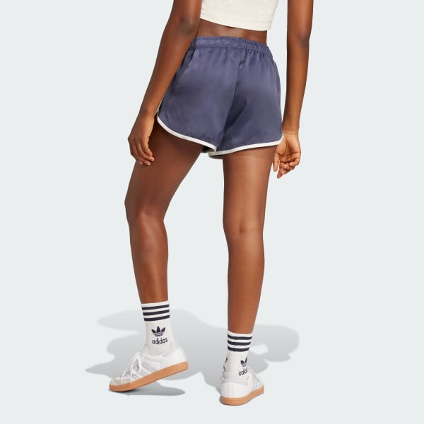 สีน้ำเงิน กางเกงสปรินเตอร์ขาสั้น