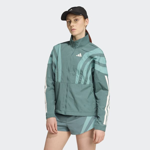 Jaqueta de corrida Adizero Arquivo - Verde adidas | adidas Brasil