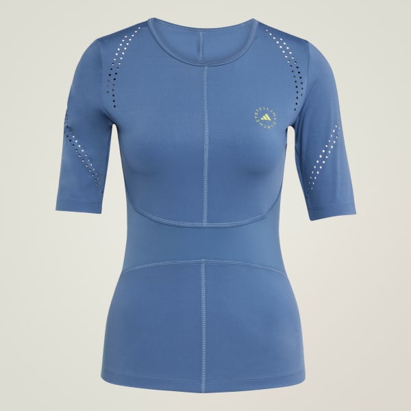 Niebieski Koszulka adidas by Stella McCartney TruePurpose Training