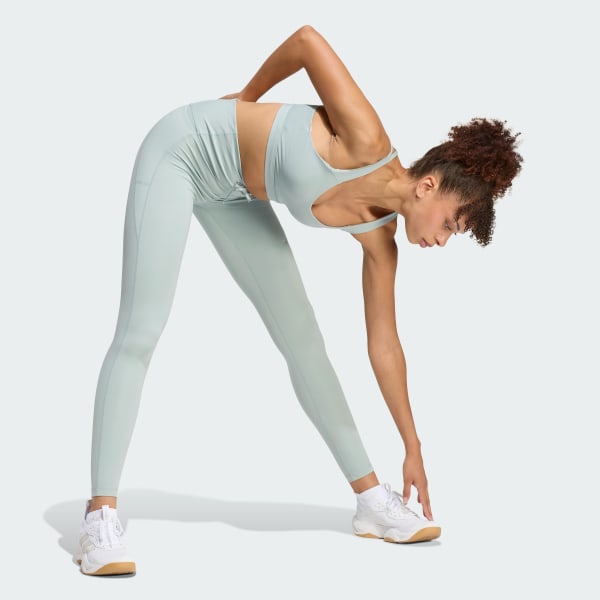 Verde Leggings Run Essentials de comprimento total