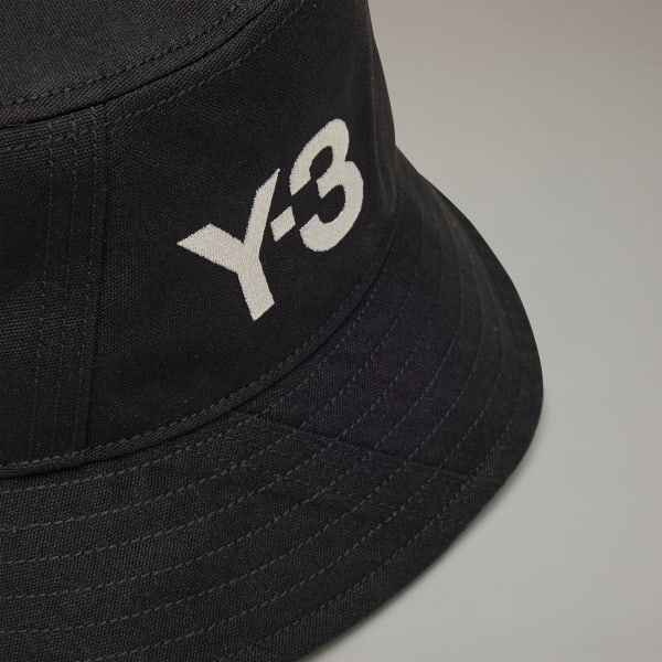 Svart Y-3 Staple Buckethatt