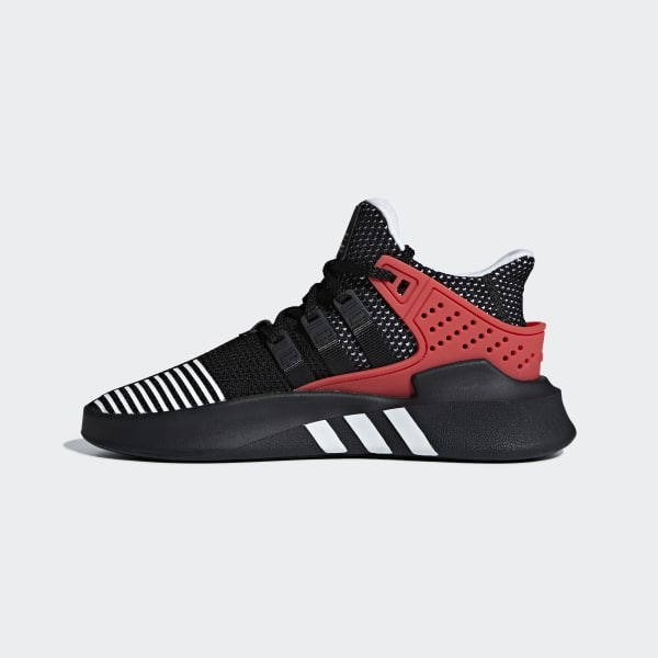 eqt bask adv shoes black and red