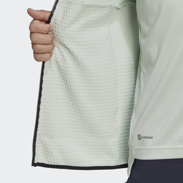adidas TERREX Tech Fleece Light Hooded Hiking Jacket - Green, Men's Hiking