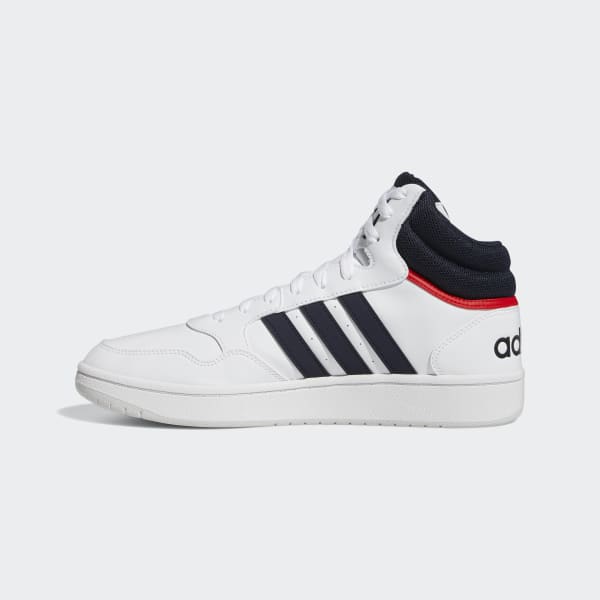 adidas Hoops 3.0 Mid Classic Vintage Shoes - White | Men's Basketball ...