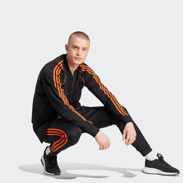 Adidas sst sales track jacket orange