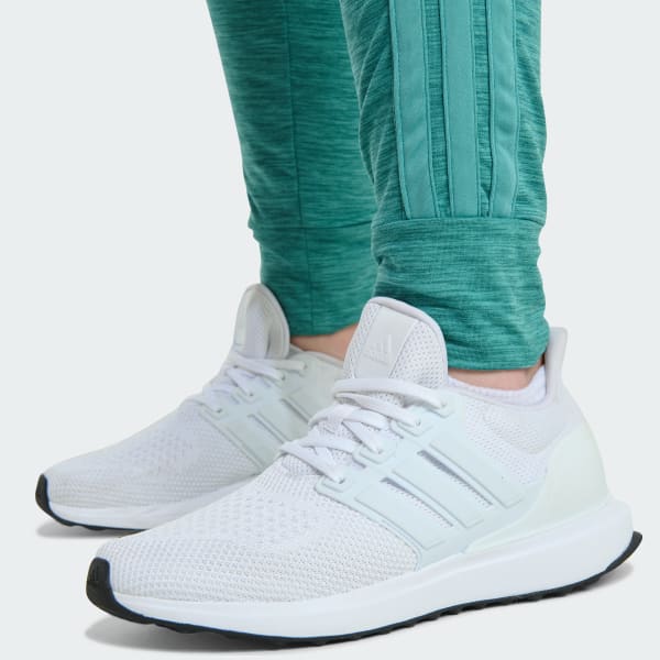 Elastic Waistband 3-Stripe Mélange Jogger