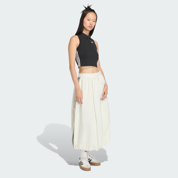 White BALLOON LONG SKIRT