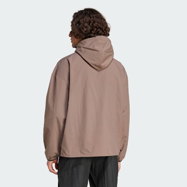 Brown City Escape Woven Hoodie