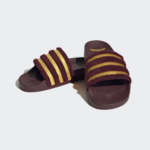 Burgundy Adilette Slides