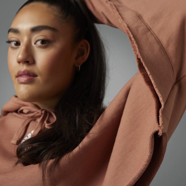 Brown Collective Power Cropped Hoodie (Plus Size)