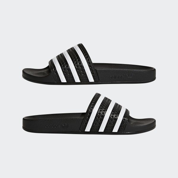 Men\'s Core Black & White adilette Slides | 280647 | adidas US