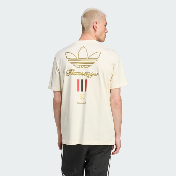 Branco Camiseta Estampada Icons CR Flamengo