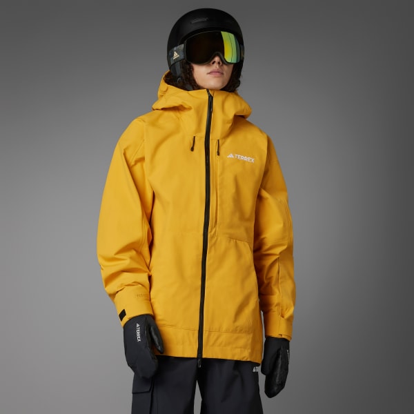 adidas Terrex Techrock 3 Layer Post Consumer Nylon RAIN.RDY Jacke Gelb adidas Deutschland