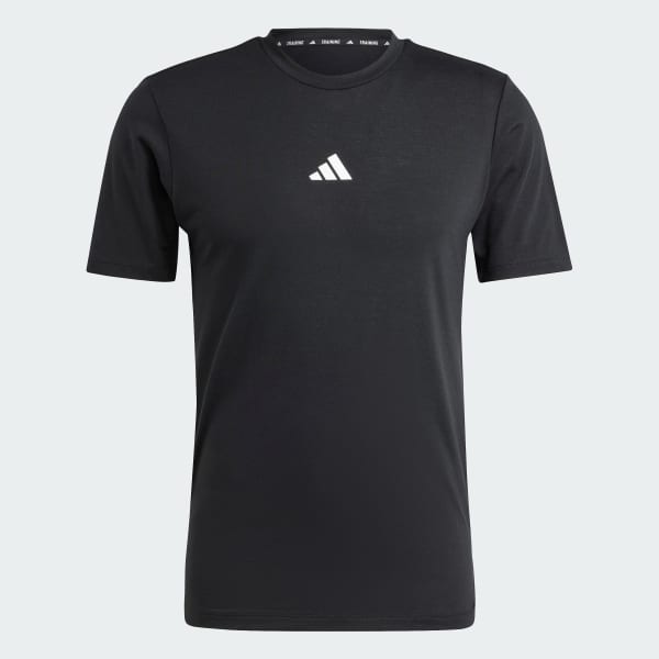 Negro Camiseta Workout Logo