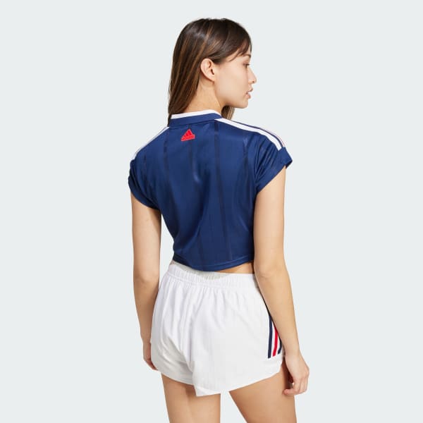 Azul Camisola Curta 3-Stripes Tiro