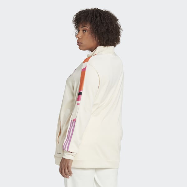 beige Thebe Magugu Tiro Trainingsjack (Grote Maat) Z3068