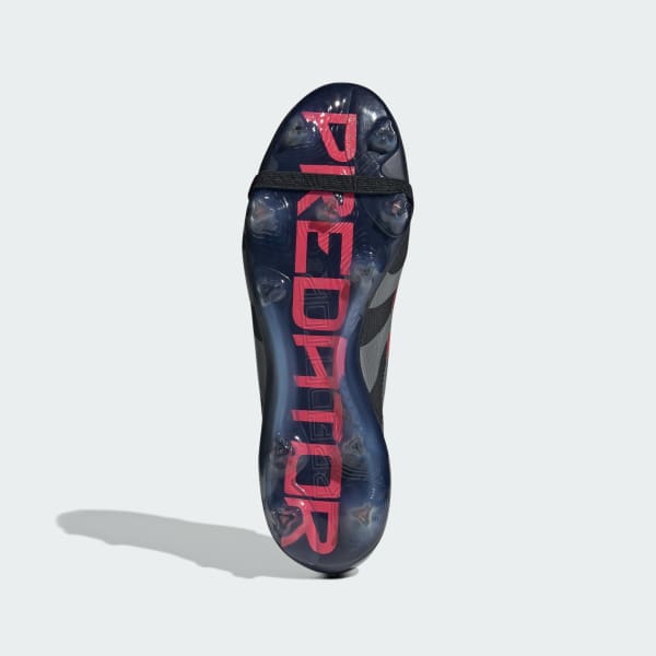 Black Predator Elite Fold-Over Tongue Firm Ground Boots