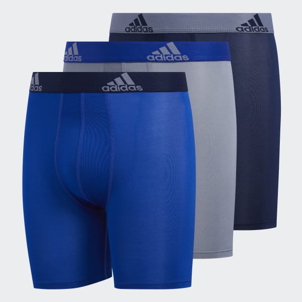 adidas Midway Briefs 3 Pairs - Blue 