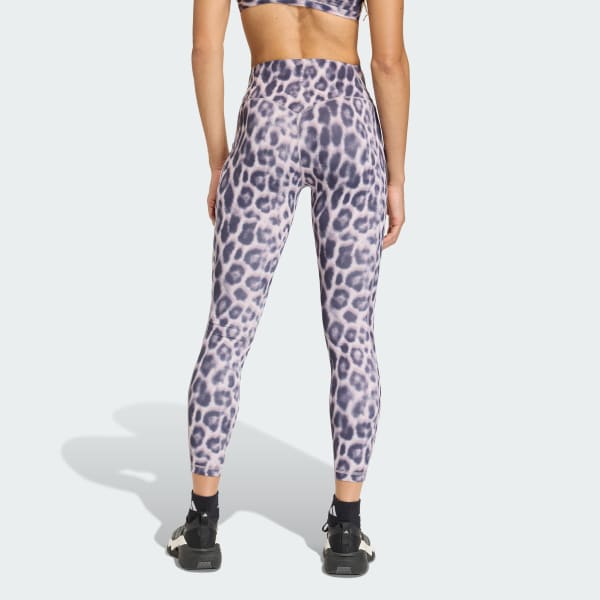 Blue Optimé Leopard 7/8 Leggings