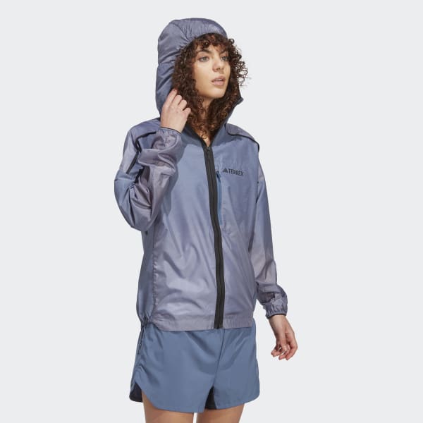 Bleu Coupe-vent Terrex Agravic Windweave Trail Running