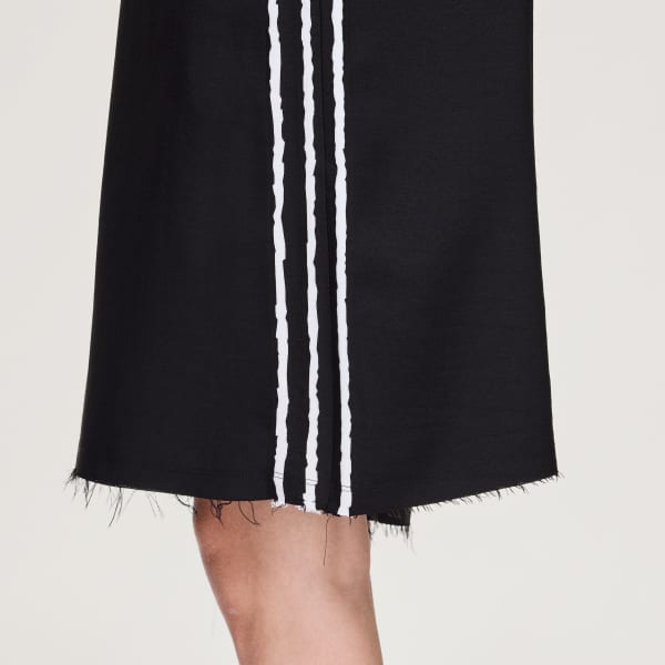 adidas Y-3 SPORT UNIFORM RAW CUT 3-Stripes SHORTS - Black | Free