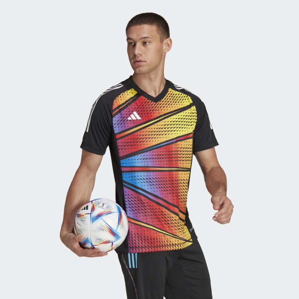 Noir Maillot graphique à manches courtes Tiro 23 Pro WL932