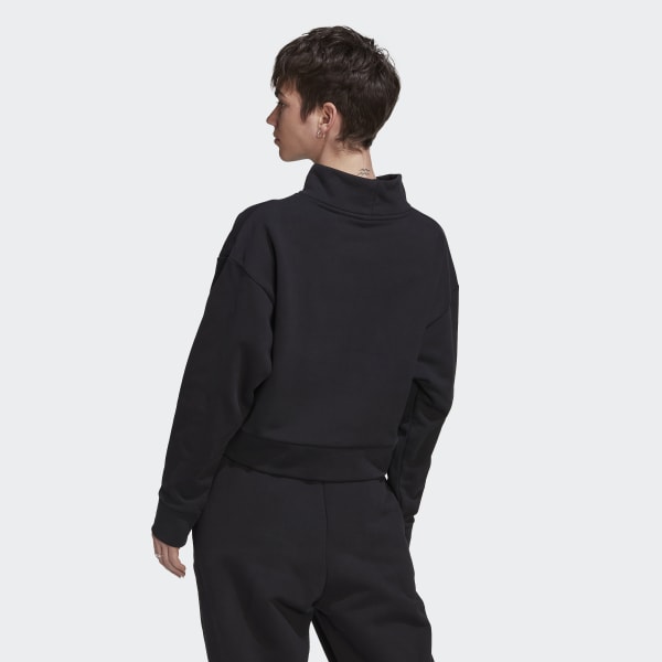 cierna Mikina Adicolor Contempo High Neck