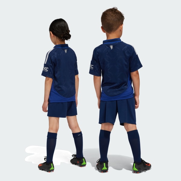 Blue Manchester United 24/25 Away Mini Kit Kids