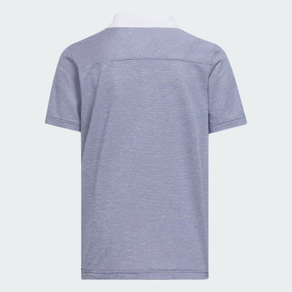 สีน้ำเงิน เสื้อโปโลแขนสั้น Ottoman Striped สำหรับเด็ก