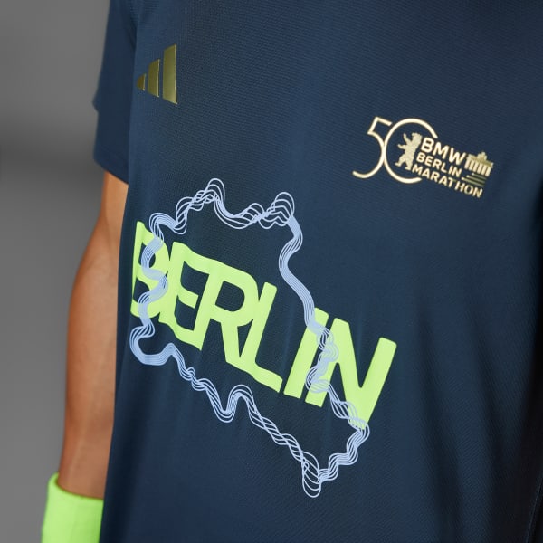 Blue BMW Berlin Marathon 2024 Event T-Shirt
